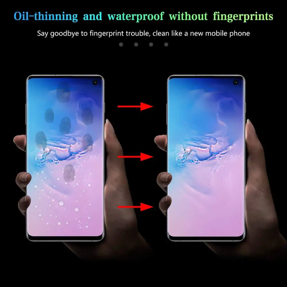 20D полностью изогнутое закаленное стекло для samsung Galaxy S9 S8 S10 Plus E Защита экрана для samsung Note 8 9 10 профессиональная защитная пленка
