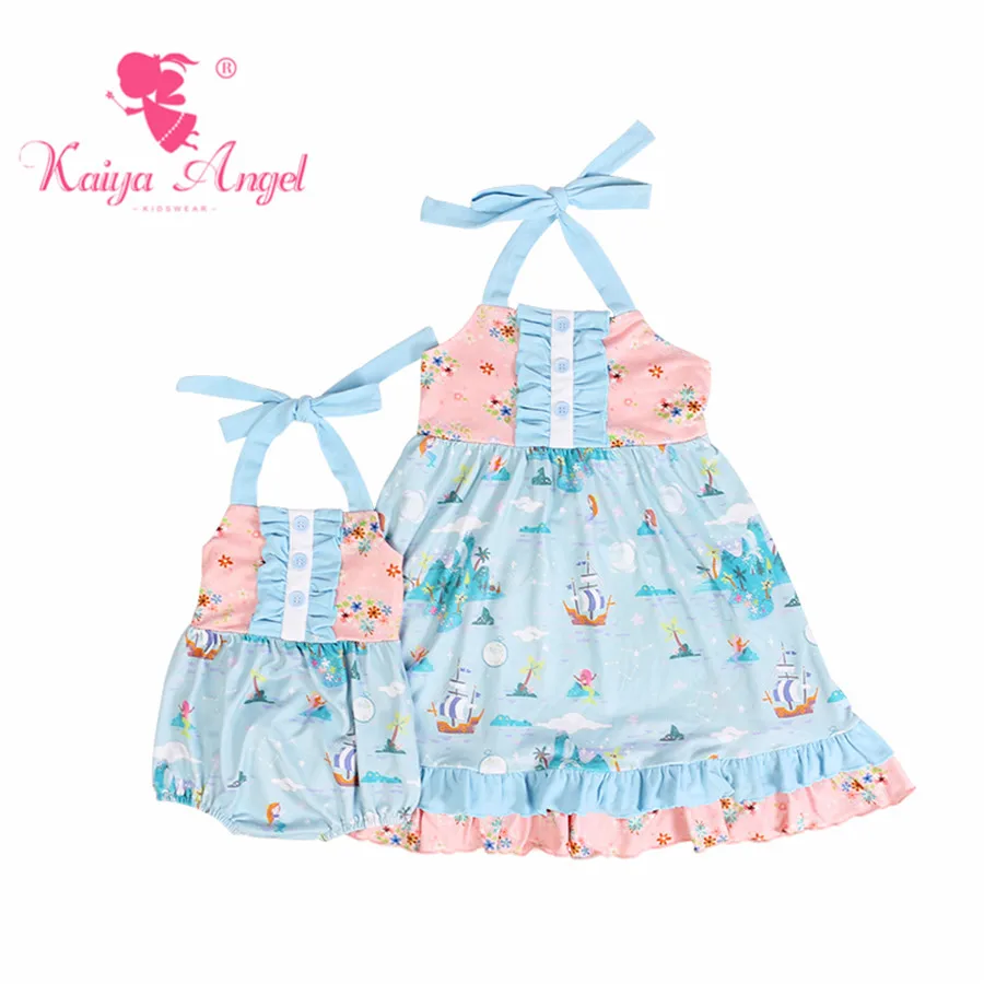 Летняя одежда Kaiya Angel 2018 для новорожденных светло голубой розовый морской