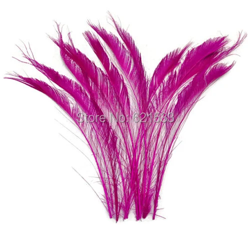 Розовые перья павлина 100 шт./лот-отбеленные розовые мечи оптовая продажа перьев