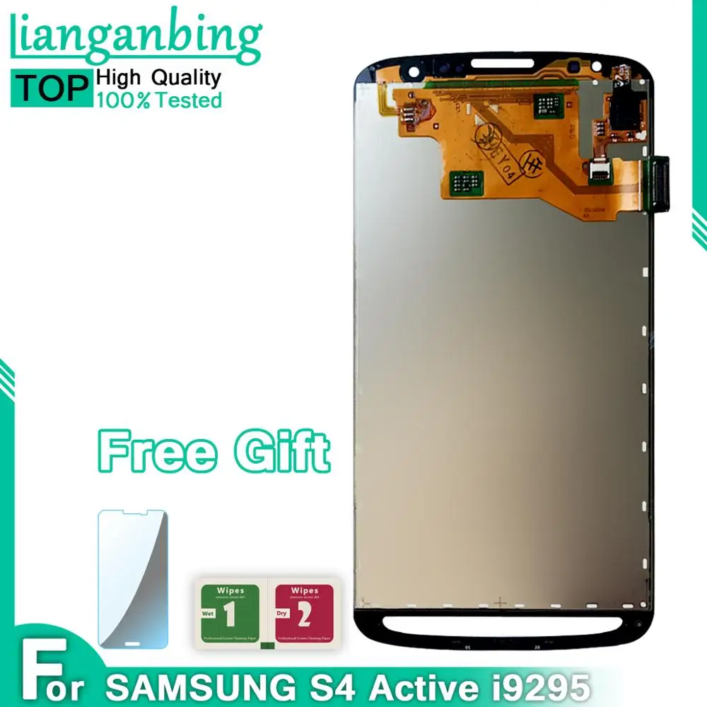 Новый супер AMOLED ЖК дисплей S4 Active i9295 i537 100% протестированный рабочий сенсорный