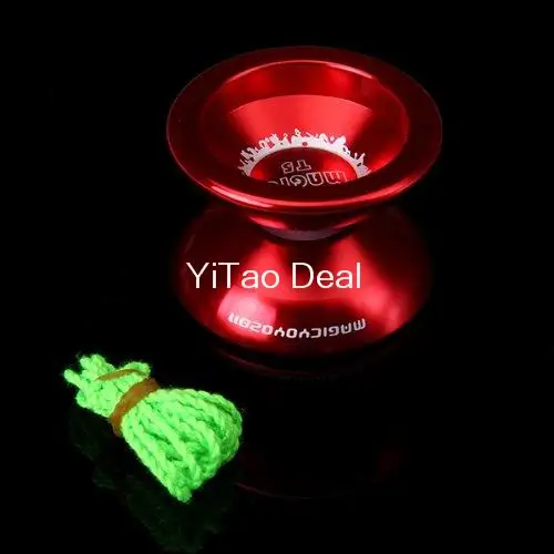Бесплатная доставка профессиональная Игрушка Magic YOYO Red T5 из алюминиевого