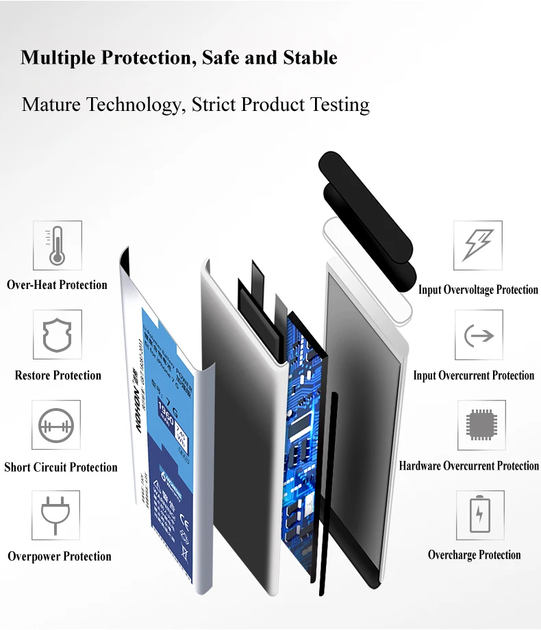 Аккумулятор NOHON для Apple iPhone 7 6 Plus 7 Plus 6 Plus 7 P 6 P 1960-3360 мАч Сменные Аккумуляторы+ инструменты для iPhone 6 7 Plus