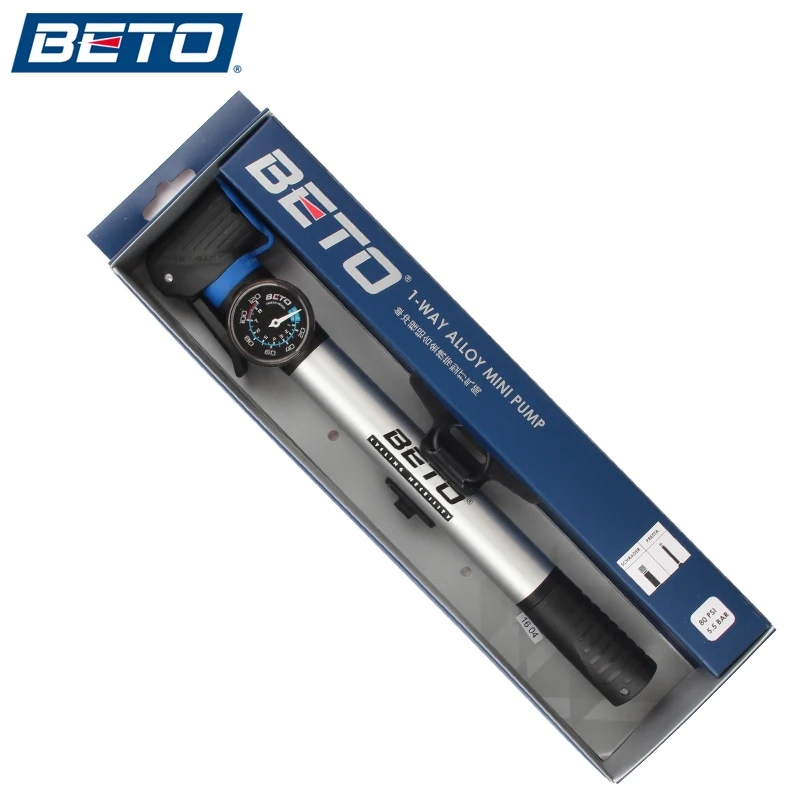 BETO велосипед 1 Way алюминиевый сплав мини портативный MTB дорожный насос для шин с