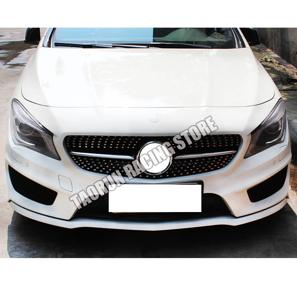 W117 C117 ABS Черная передняя решетка гриля для Mercedes Benz CLA CLASS Cla180 Cla200 Cla250 Cla45 Amg 2014 2015