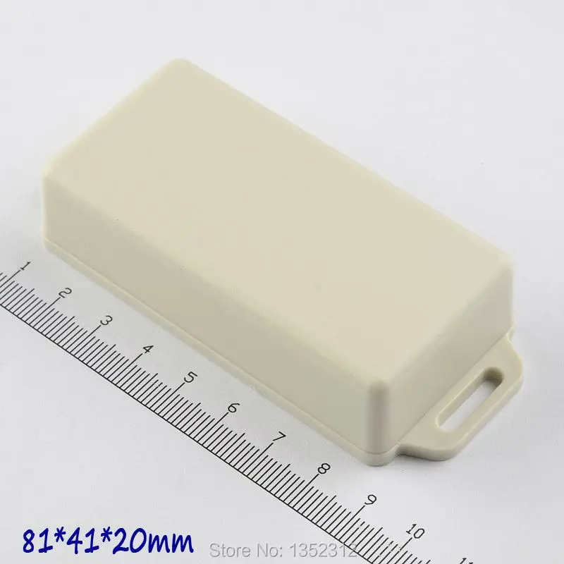 

100pcs/lot 81*41*20mm plastic instrument box PLC enclosure for electronic wall mount outlet box waterproof small DIY control box
