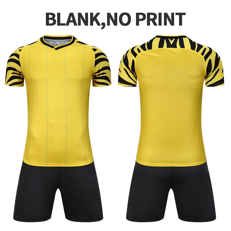 yellow JIANFEI, футбольные майки для взрослых, наборы, De Futebol, футбольные рубашки, тренировочная командная форма, спортивная одежда, можно напечатать имя, номер - Цвет: yellow