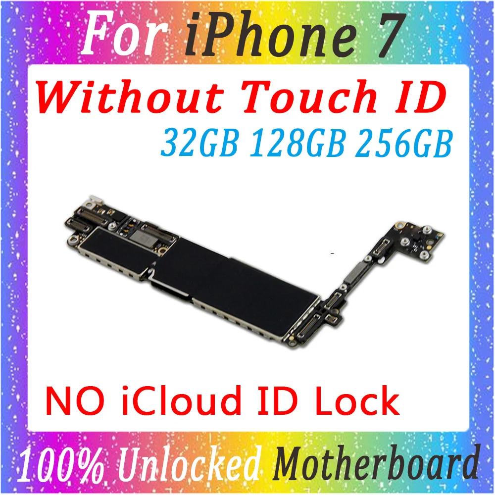 Заводская оригинальная материнская плата для iPhone 7 4 дюйма без отпечатков пальцев