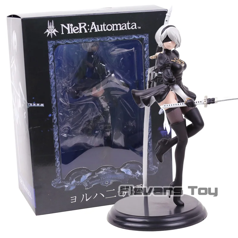 boxed Аниме игры НИР автоматов YoRHa № 2 Тип B 2B фигурка из ПВХ, Коллекционная модель куклы Brinquedos подарок - Цвет: boxed