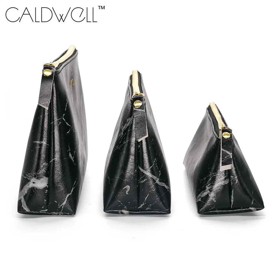 CALDWELL мрамор искусственная кожа косметичка Сумка для хранения портативный дамы