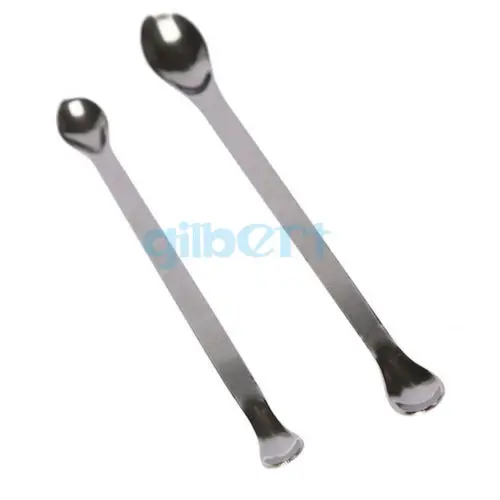 

200mm/220mm Length Double Head Medicine Reagent Spoon Stainless Steel