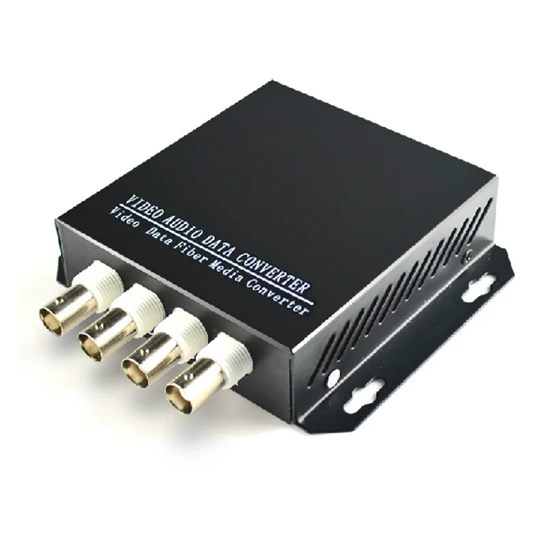 High Quality 4 Channels Video Fiber Optical Media Converter ( Transmitter and Receiver ) for Analog CCTV