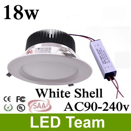 Новейшие светодиодные светильники с регулируемой яркостью 18 Вт встроенные