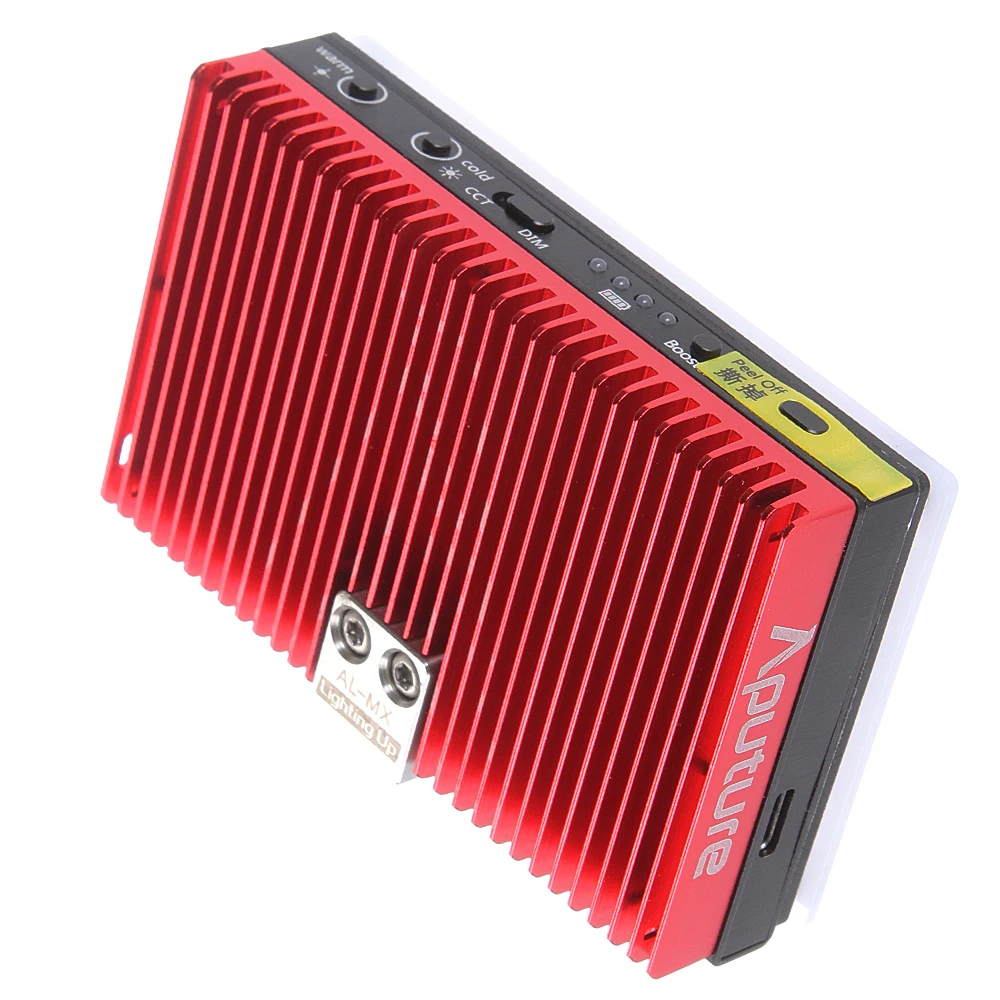 Aputure Amaran AL MX 128 светодиодный видео 2800 6500 К TLCI/CRI 95 с холодной обуви для DSLR камера