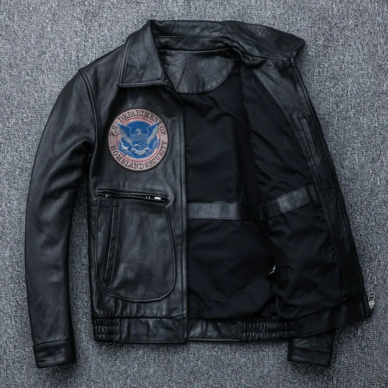 MAPLESTEED A2 Pilot Distressed кожаная мужская куртка из телячьей кожи винтажная Авиатор