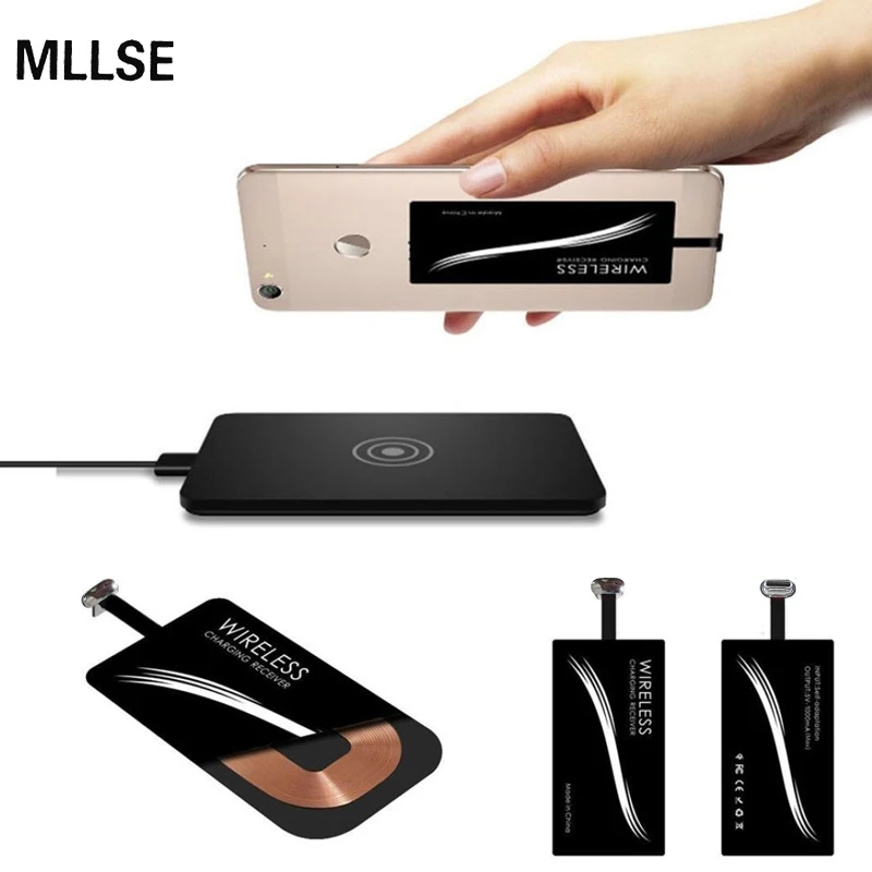 MLLSE универсальное беспроводное зарядное устройство type-C Qi для huawei P9+ Honor 8 V8 Xiaomi Mi6 5S 4S Oneplus 3 Letv 1S Max 2
