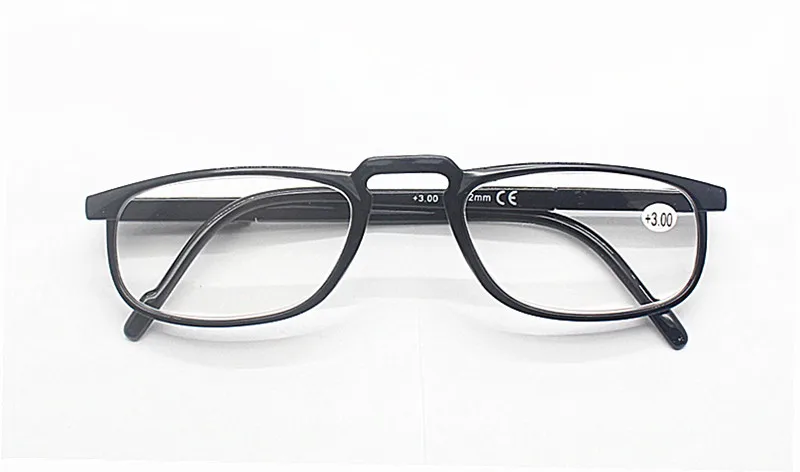 Hanging with pen Ultralight Toughness Anti Fatigue PC Unbreakable Reading Glasses Men Women High Quality Presbyopic Eyeglasses - Frame Color: black