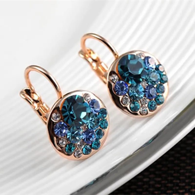 Украшения CC клипсы для женщин изящные оригинальные австрийские кристаллы