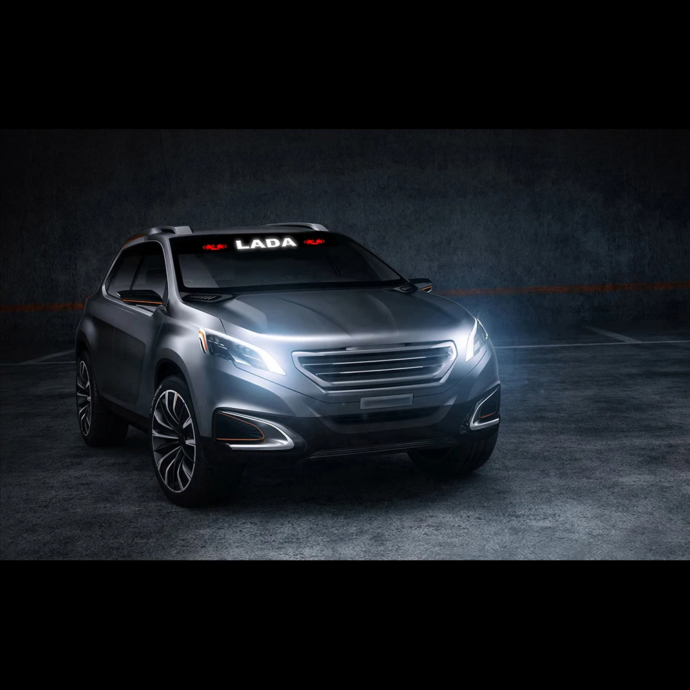 Автомобильный Стайлинг солнцезащитный козырек лобовое стекло баннер