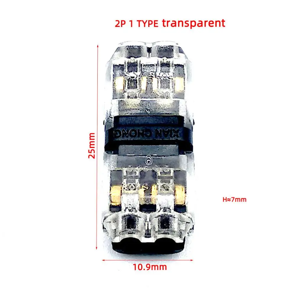5PCS I2 transparent 5 шт. быстрый фиксатор соединения провода разъем проводов для 1 Pin 2 Pin 22-18AWG светодиодные ленты провода автомобиля аудио кабель терминалы обжимной - Цвет: 5PCS I2 transparent
