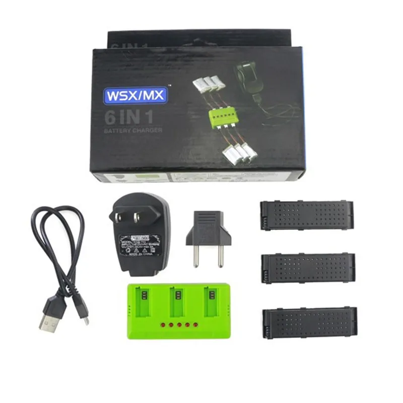 Eachine E56 RC Квадрокоптер камера Дрон запасные части 3 шт. 7 V 500mah 25C аккумулятор и