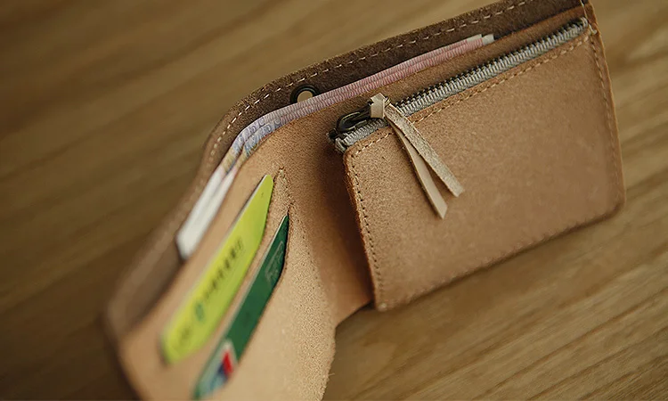 LAN Бесплатная доставка мужской кожаный кошелек ручной работы короткий маленький