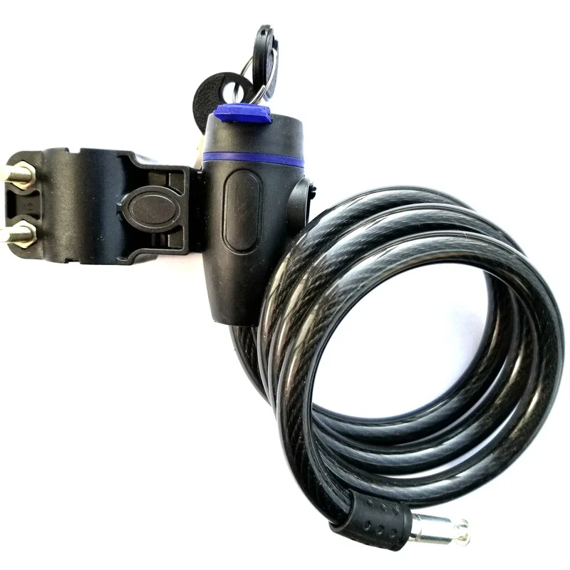 Universal Anti-Theft Bike Bicycle Lock Stainless Steel Cable Coil for Castle Motorcycle Cycle MTB Security with 2 Key |