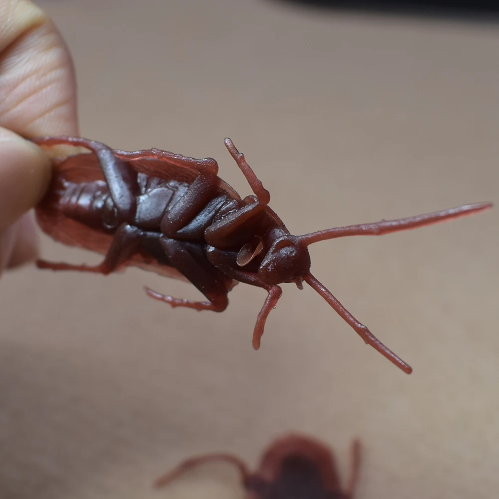 10PCS Lifelike Plastic Simulation Cockroach Tricky Joking Scary Gags Practical Jokes Toys for April Fool's Day Supply | Дом и сад