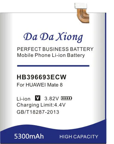 Высокое качество 5300 мА/ч, HB396693ECW Батарея для huawei Коврики 8 NXT-AL10 NXT-TL00 NXT-CL00 NXT-DL00 Коврики 8 Батарея
