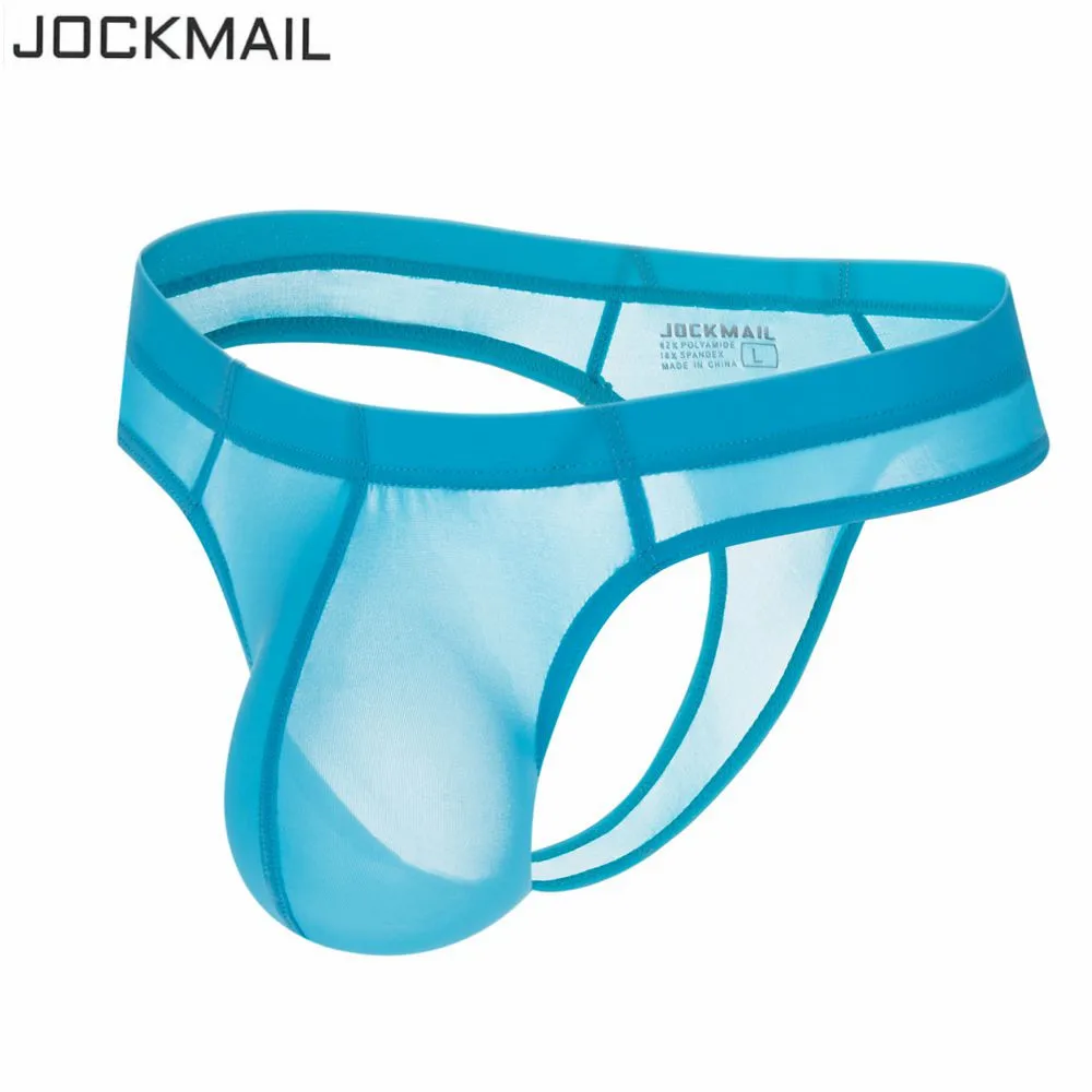 JOCKMAIL Ice Silk бикини Гей Нижнее белье для мужчин стринги Слип Мужской Бандаж мужские