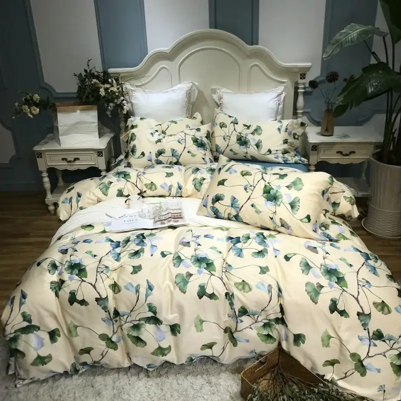 Египетский хлопок queen King size постельные принадлежности из шелка комплект роскошная простыня комплект резиновый простынь пододеяльник ropa de cama linge de lit