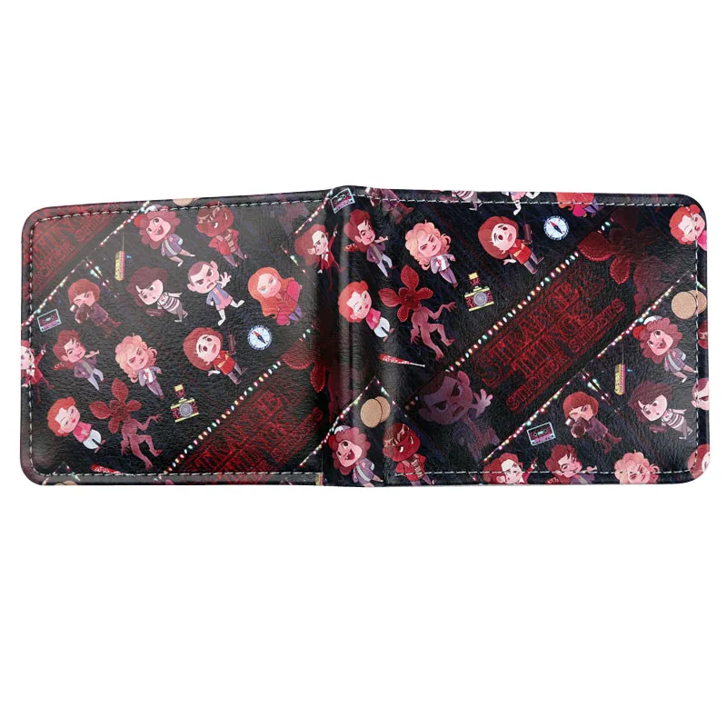 Кошелек очень странные дела бумажник для денег кредитных карт монет двойной