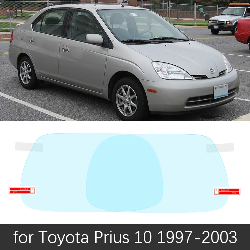 Prius 10 1997-2003 Для Toyota Prius 10 20 30 50 C V Aqua 1997- полное покрытие противотуманная пленка зеркало заднего вида непромокаемые противотуманные пленки аксессуары - Название цвета: Prius 10 1997-2003
