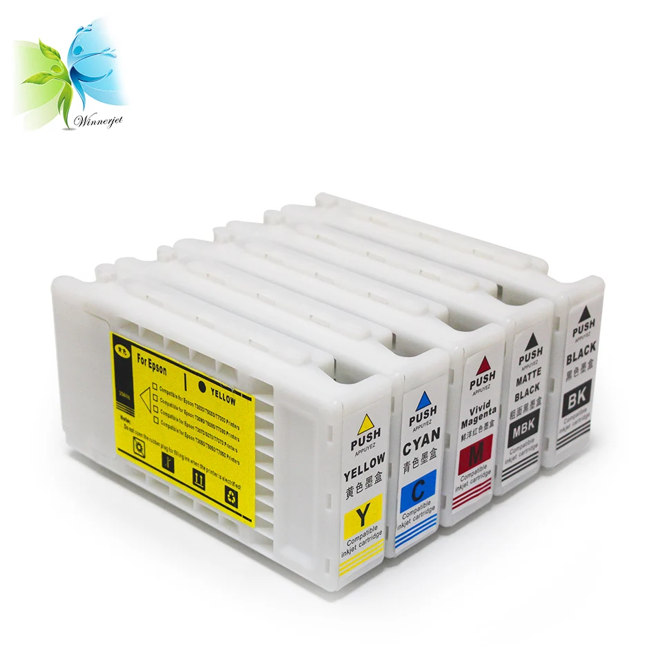 WINNERJET 350ml T6931-T6935 Compatible Ink Cartridge with Pigment and Single Use Chip for Epson surecolor T3270 printer | Компьютеры и