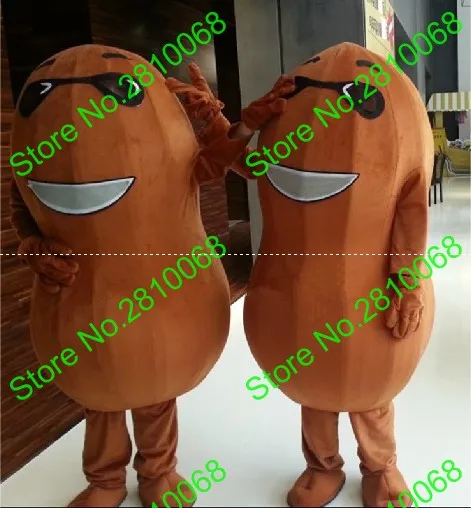 Syflyno эва материал арахис шоколад талисман костюм конфеты мультфильм одежда