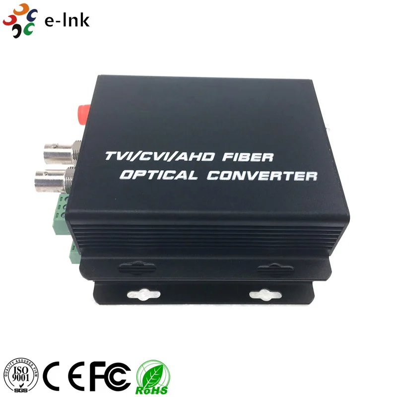 2Ch 1080 P AHD видео волоконный приемопередатчик одиночный режим 20 км|fiber transceiver|fiber single