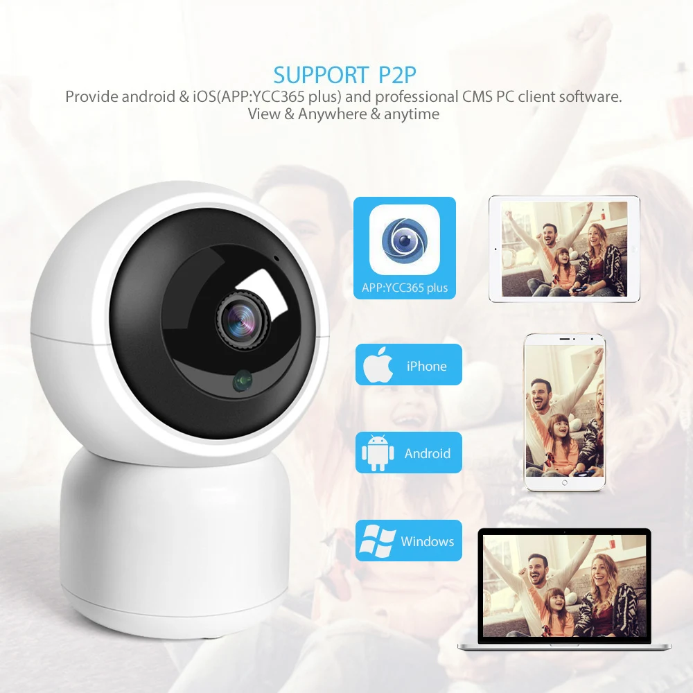 WiFi IP камера 1080P автоматическое отслеживание Беспроводной Детский Монитор 720P IR 10M