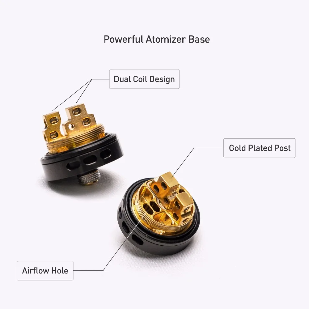 Резервуар для электронных сигарет Volcanee с Двойной спиралью 5 мл стеклянный