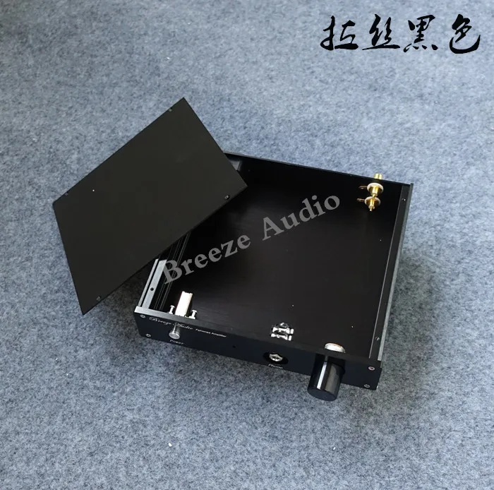 BZ2204A серебристый/черный алюминиевый усилитель для дома шасси корпус коробка