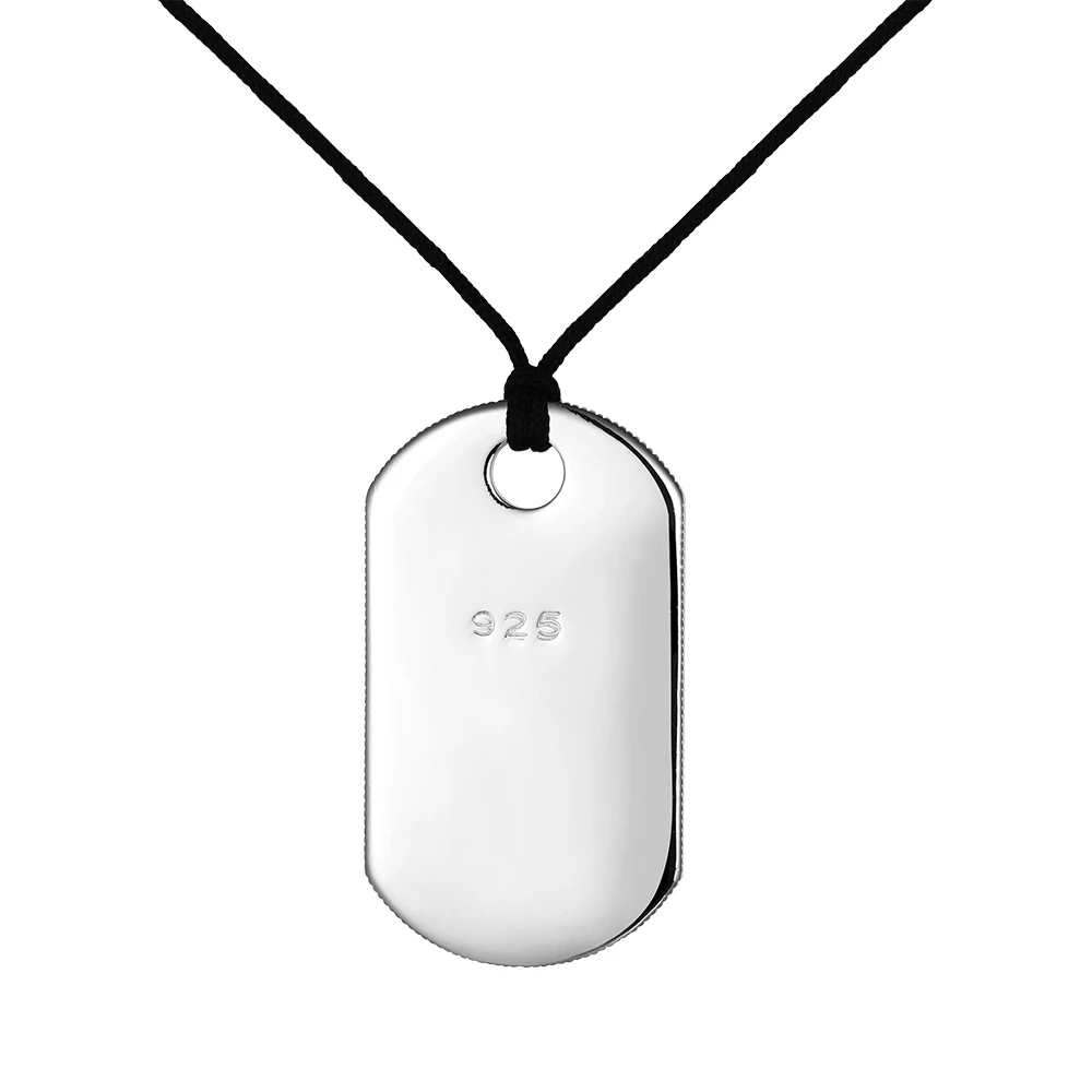 Simple geometric silver pendant 925 sterling DIY necklace accessories lettering | Украшения и аксессуары