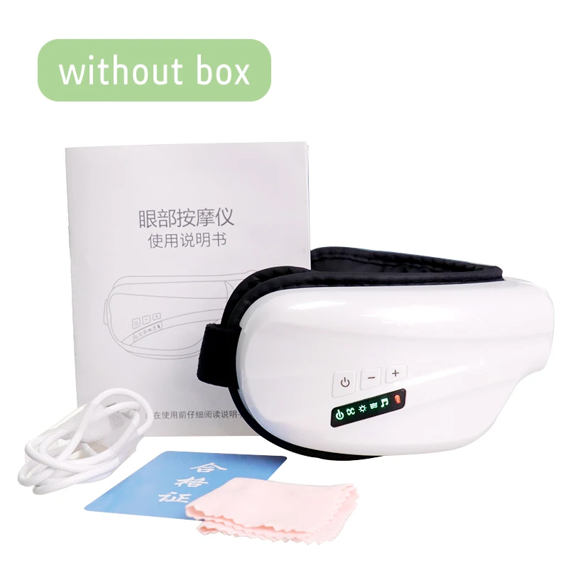 No Box Массажер для глаз, Воздушные Компрессионные очки, массажер, тепло, анти-темный круг, против морщин, снимает усталость глаз, музыка, расслабляющий массажер - Цвет: No Box