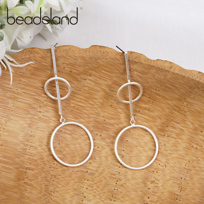 

Висячие серьги Beadsland с металлическими звеньями, дизайнерские модные повседневные/спортивные для женщин и мужчин, унисекс, Танцевальная веч...