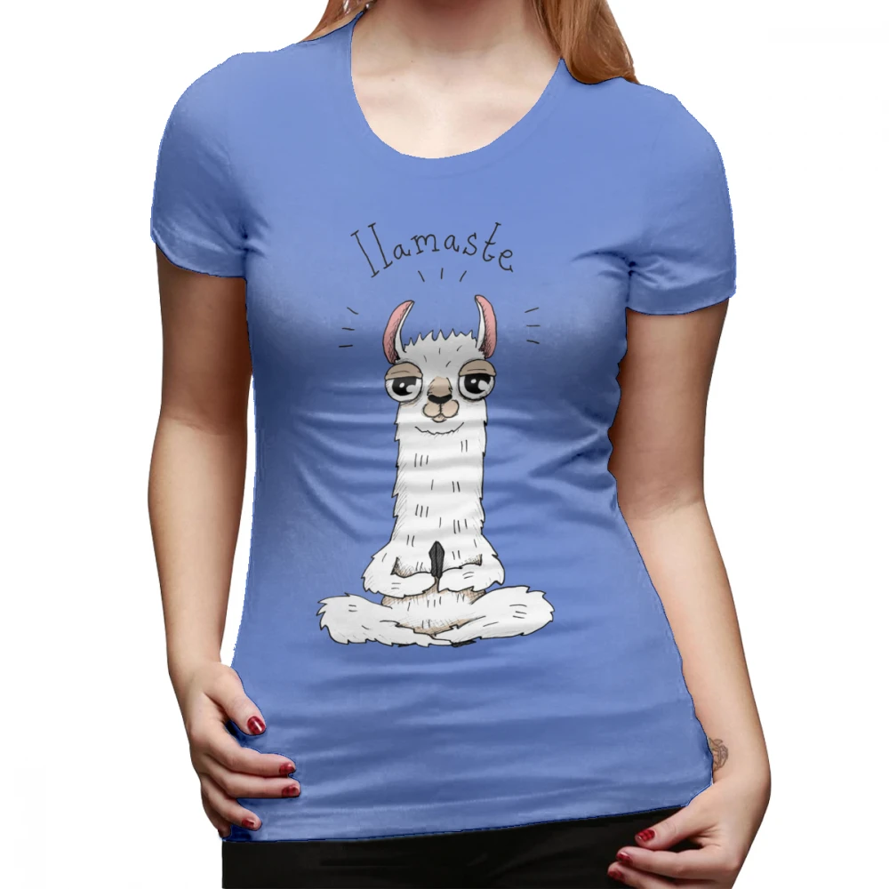 Llama футболка Llamaste футболка хлопковая Летняя женская футболка белая XL трендовая женская футболка с коротким рукавом и круглым вырезом - Цвет: Армейский зеленый