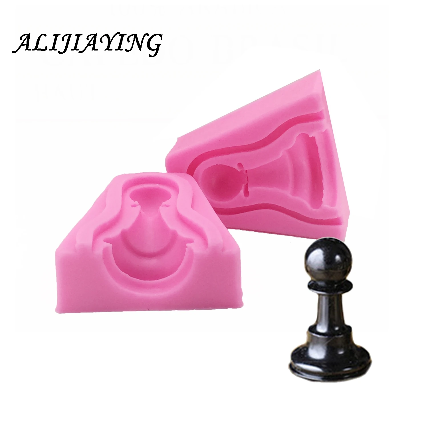 

3D International Chess Form Pastry Chocolate Sugar Soap Fondant Silicone Molds Kitchen Baking Cake Decorating Tools D0762