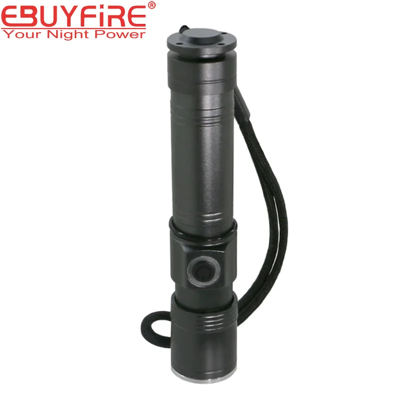 Мощный светодиодный фонарик Q5 Zoom водонепроницаемый фонарь EBUYFIRE (аккумулятор 18650
