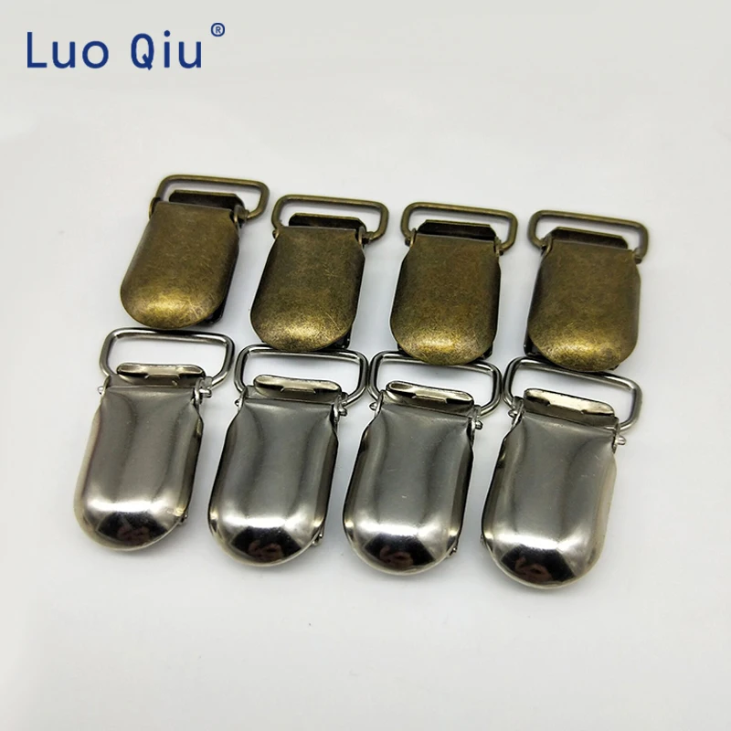 

Suspender Pica Holders Baby Round Metal Pacifier Clip Clips Antique Bronze Garment Accessories 50pcs/lot 15mm 0.6 Inch