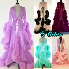 Красивое женское платье-кимоно с мехом, кружевное сексуальное нижнее белье, банный халат, ночная сорочка