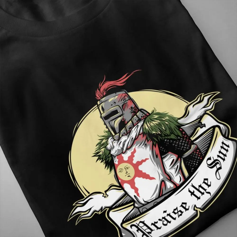 Футболка с надписью Crewneck Dark Souls 2 Мужская футболка хвалю солнца Необычная