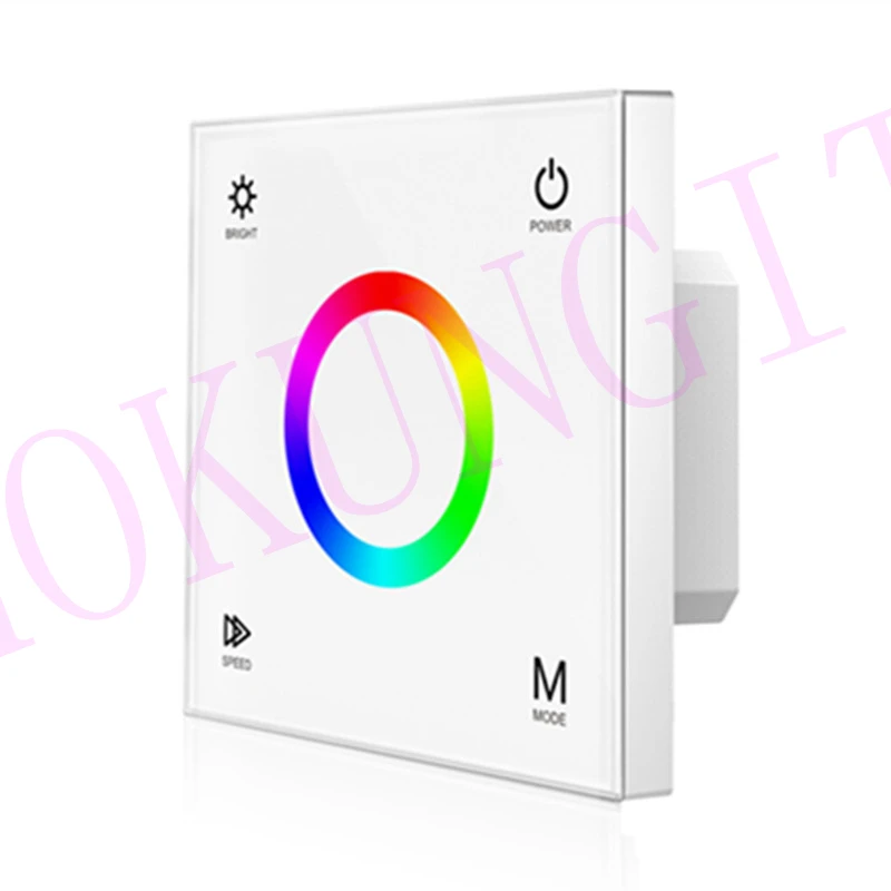3CH* 4A 12-24VDC CV RGB Сенсорная панель контроллер T3 высокочувствительная RGB сенсорная цветная кольцевая панель контроллер для RGB светодиодный полосы