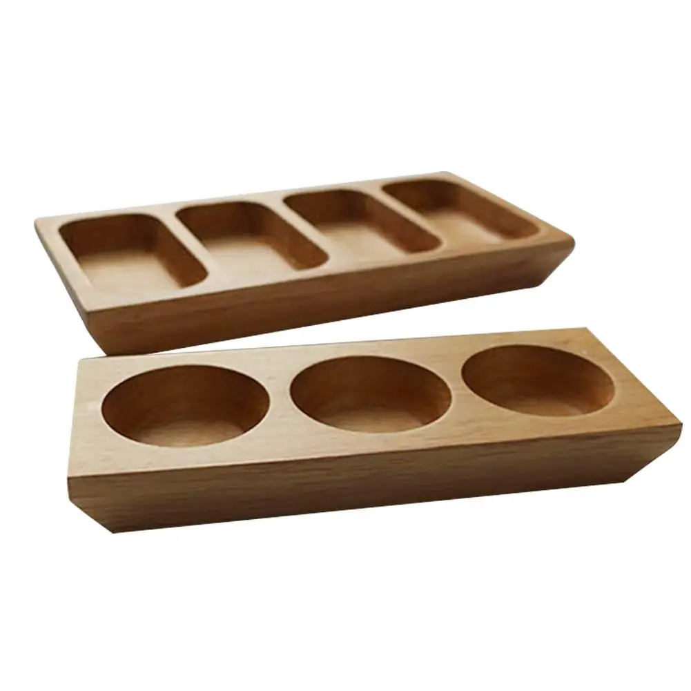 Тарелка из натурального дерева для суши и сашими креативная посуда в японском