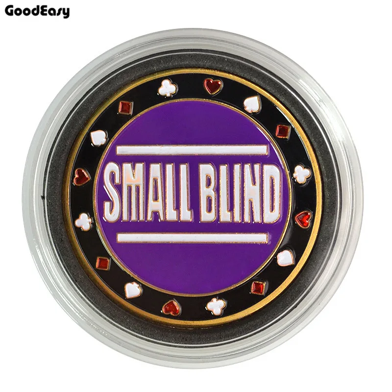Новый покер карты гвардии протектор металлический жетон монета с Пластик крышка
